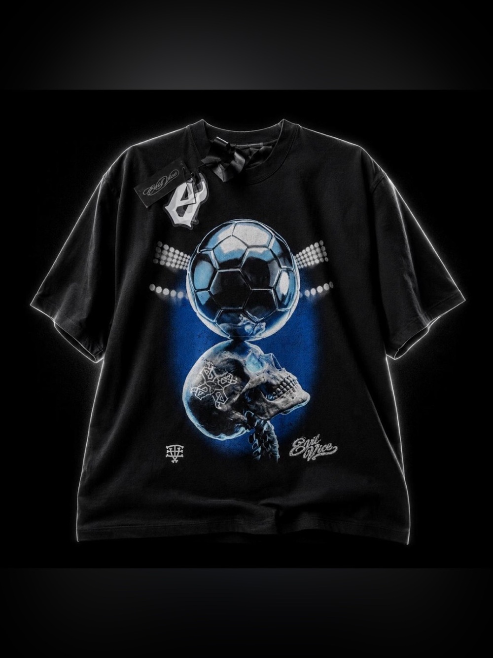 Evil Vice ‘World Cup Inspired Skull’ Graphic Tee - Size XXL - NWT
